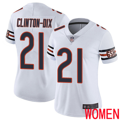 Chicago Bears Limited White Women Ha Ha Clinton-Dix Road Jersey NFL Football #21 Vapor Untouchable->youth nfl jersey->Youth Jersey